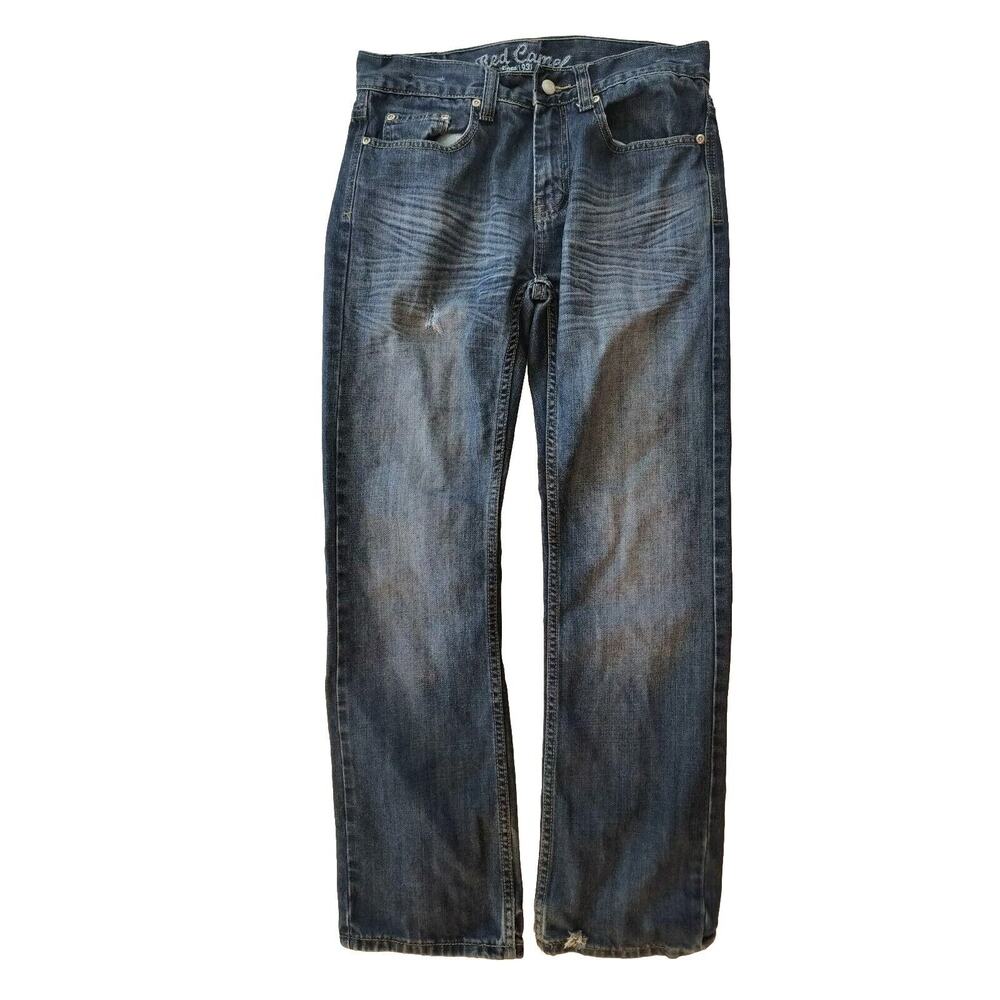Red Camel Jeans Mens 30x30 Blue Denim Slim Straight Leg